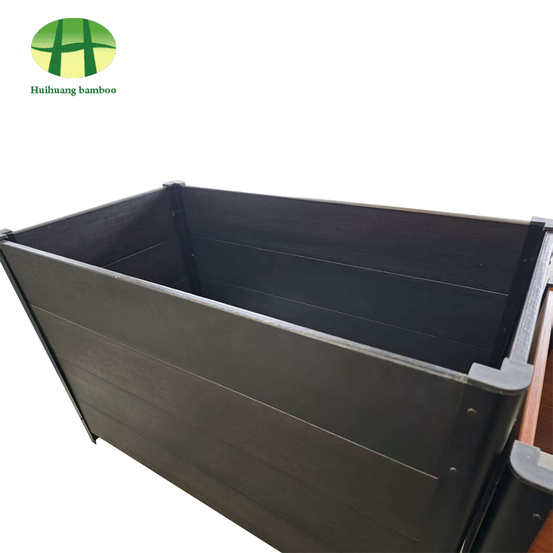 Kompozitní dřevěný truhlík z bambusového květináče odolného vůči povětrnostním vlivům Kompozitní dřevěný truhlík z bambusového květináče odolného vůči povětrnostním vlivům