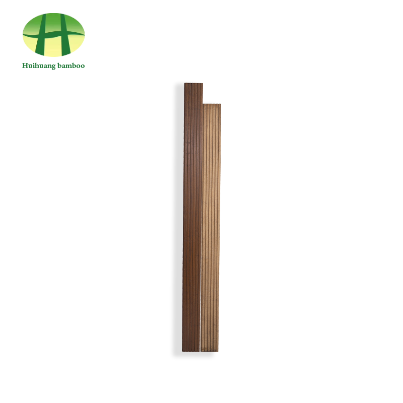 Bambusová podlaha s velkými drážkami