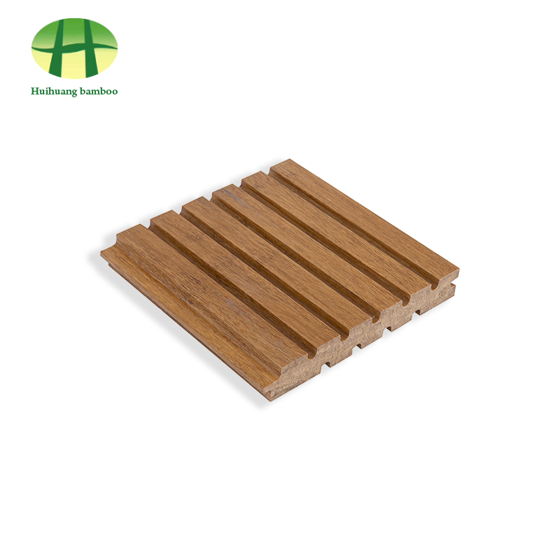 Bambusová podlaha s velkými drážkami