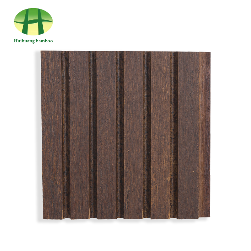 Bambusová podlaha s velkými drážkami