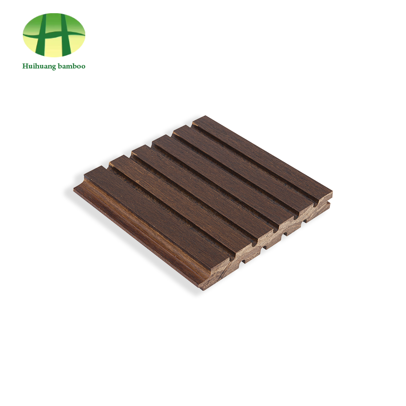 Bambusová podlaha s velkými drážkami